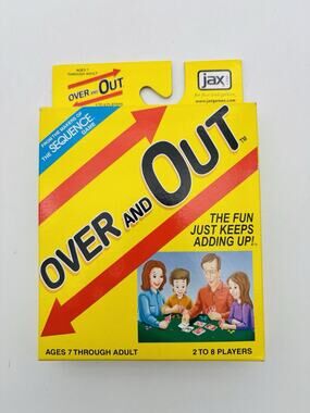 Over And Out Card Game Math Jax Makers Of Sequence Complete Vintage 2002 VG